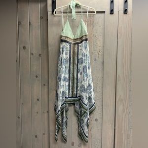 Vintage bcbgmaxazria silk beaded dress